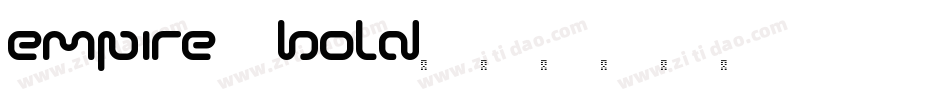 Empire Bold字体转换